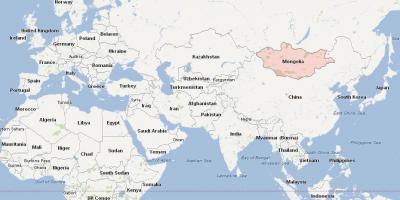 Kaart van Mongolië kaart asië