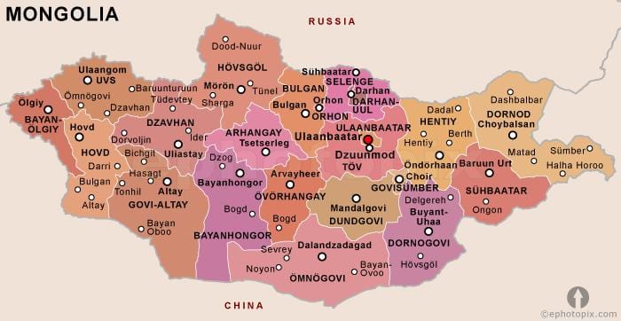 lao as Mongolië politieke 